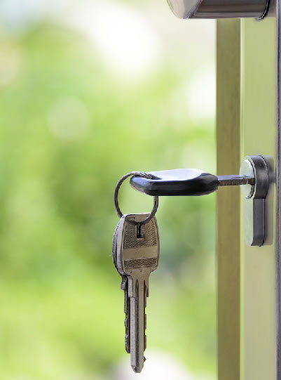 Key in Door knob